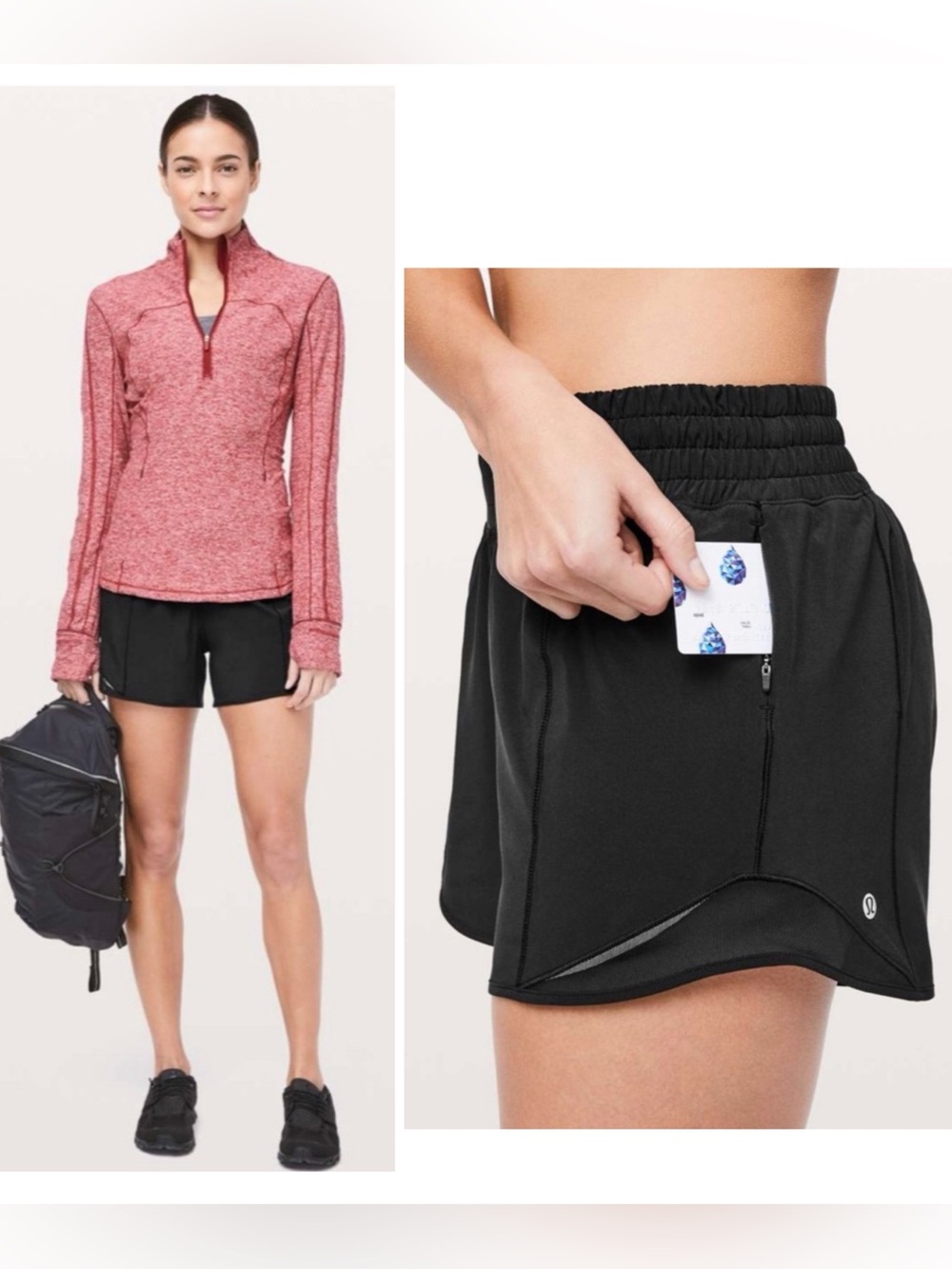 EUC Lululemon Hotty Hot Short *High-Rise Long 4" in Black (First Release)